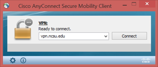A screenshot of the VPN connection window