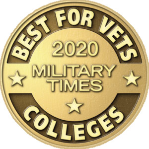 A medal that says Best for Vets 2020 Military Times