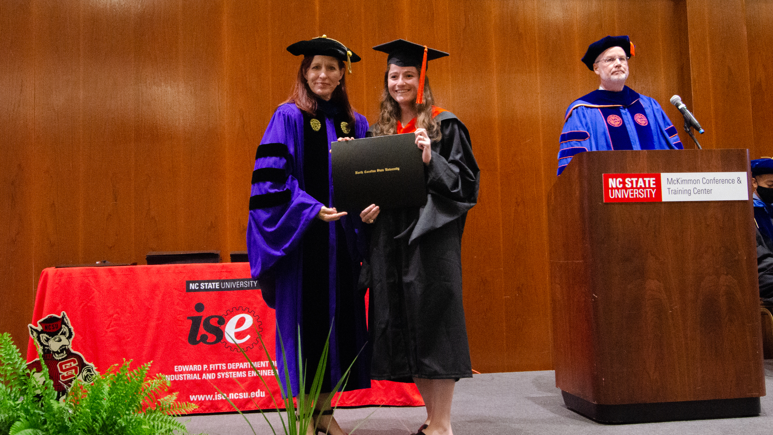 Demetra Protogyrou receiving her diploma