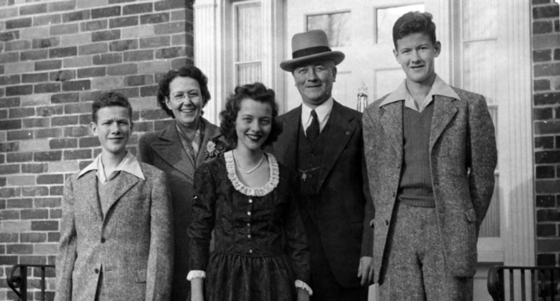 J. Harold Lampe (Abby’s great grandfather) with his family after becoming the Dean of the School of Engineering