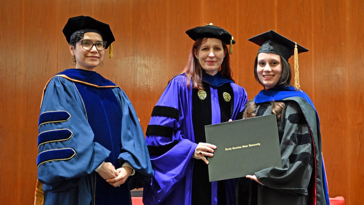 Jessica receives his Ph.D. in Operations Research from Julie Swann and Maria Mayorga
