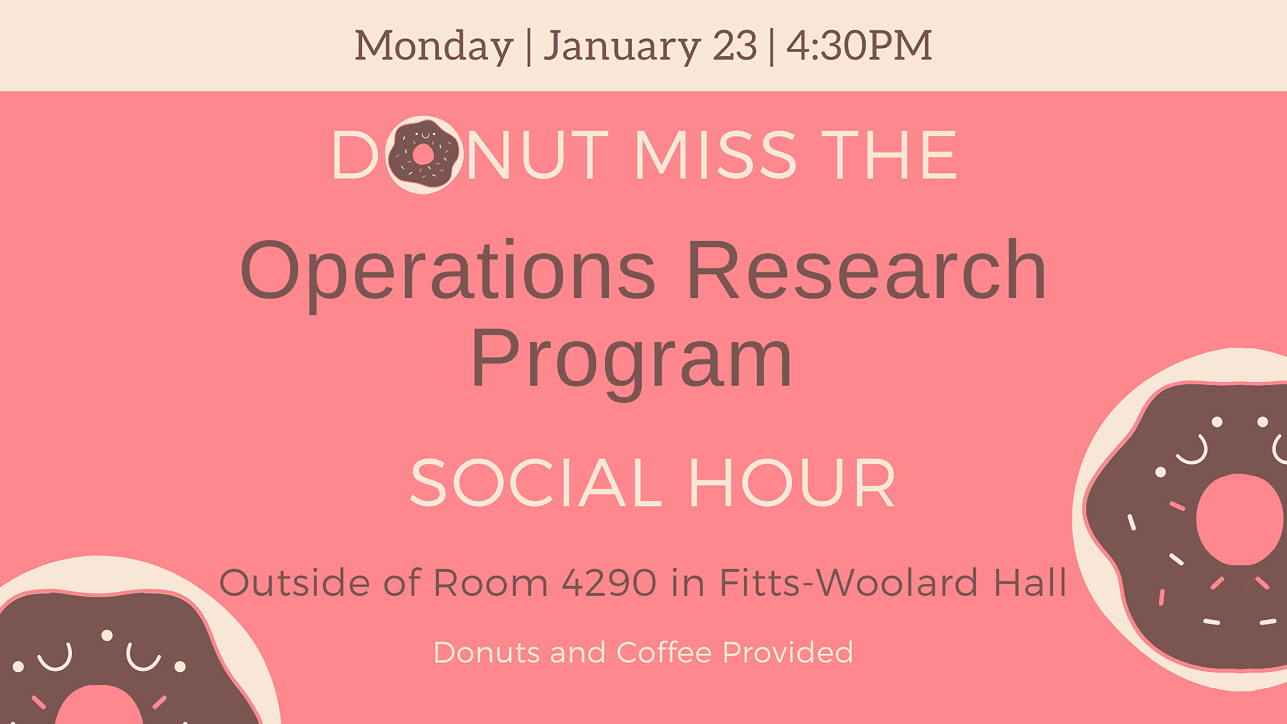 Operation Research Program Social Hour