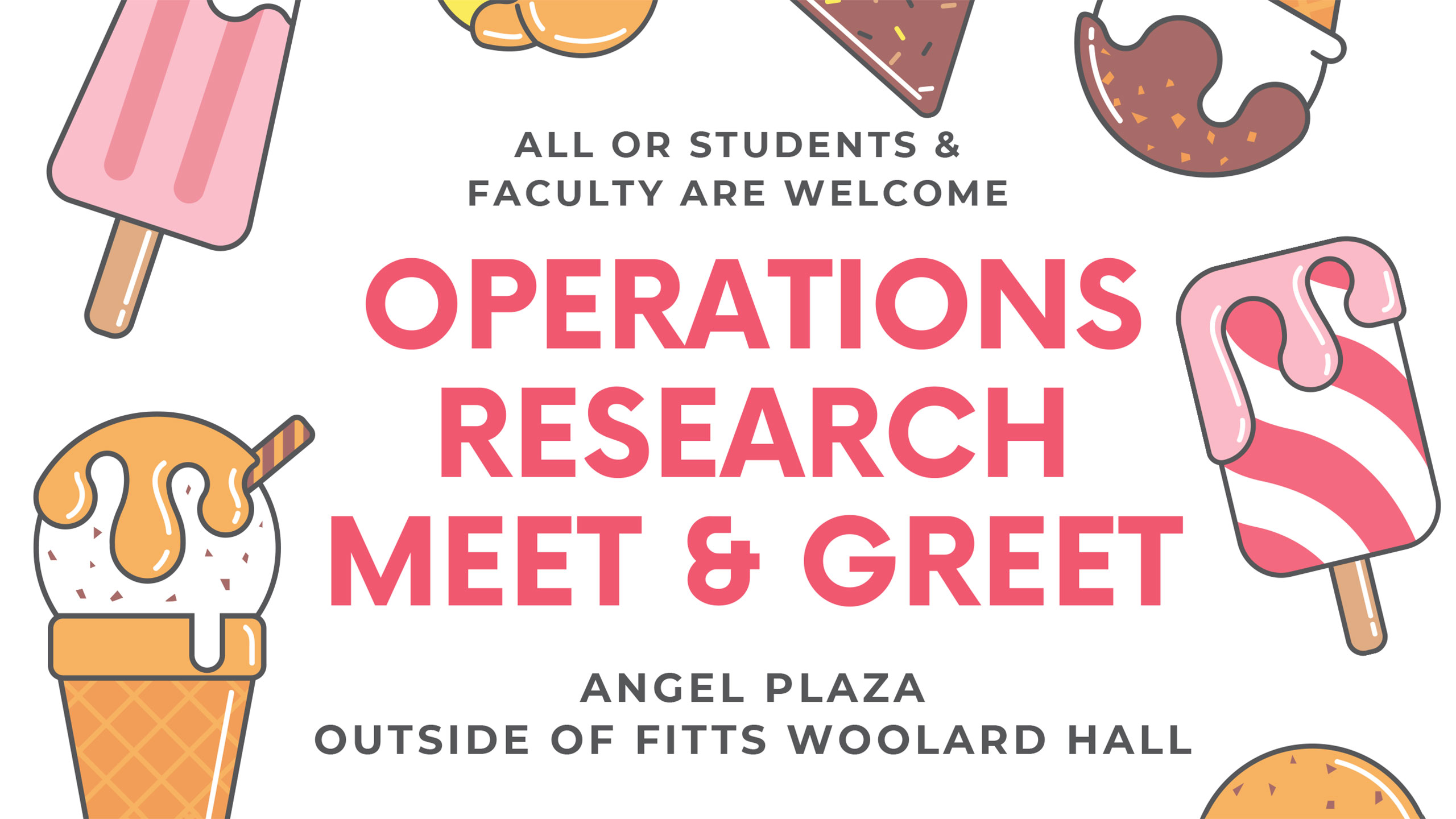 OR meet and greet in Angel Plaza outside of Fitts-Woolard Hall