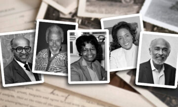The photos of five African American pioneers in the field of operations research.