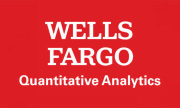The Wells Fargo logo with the words quantitative analytics underneath it